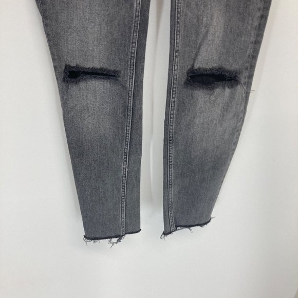 Allsaints gray black grace slashed skinny jean 25 - Picture 5 of 10